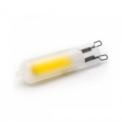 Λάμπα Led COB Γυάλινο G9 4W 230VAC Mάτ Ντιμαριζόμενο Λευκό - adeleq