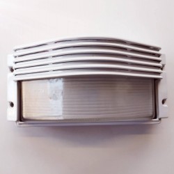 Απλίκα τύπου χελώνα με κάλυπτρο E27 60W - Λευκό - Ferrara