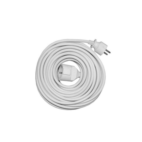 Cable extension 3x1.5mm² 3m white - Adeleq
