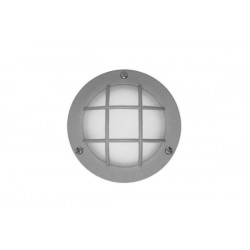 Πλαφονιέρα πλέγμα LED Αλουμινίου Στρογγυλή 1.2W Μπλέ Γκρί - adeleq