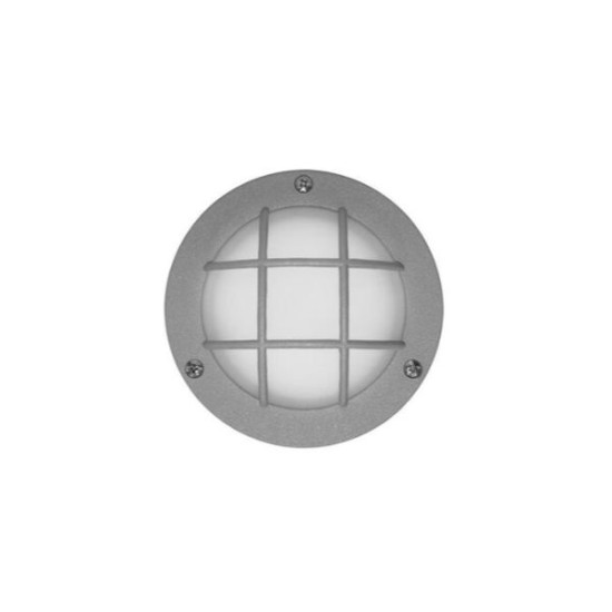 Πλαφονιέρα πλέγμα LED Αλουμινίου Στρογγυλή 2.4W Ψυχρό Γκρί - adeleq