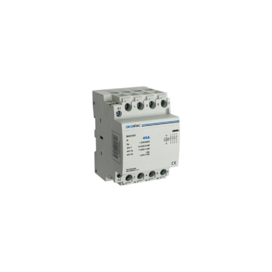 Ρελέ ισχύος ράγας 3 Στοιχείων - 4NO - 40A 230V AC - BACH91 - acaelec 