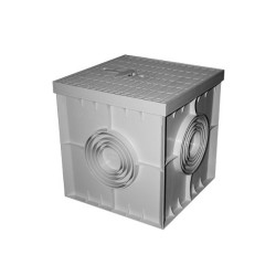 Φρεάτιο για σωλήνες γκρί 200x200mm - PCC20 - Plastic Materials