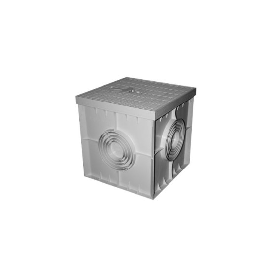 Φρεάτιο για σωλήνες γκρί 200x200mm - PCC20 - Plastic Materials