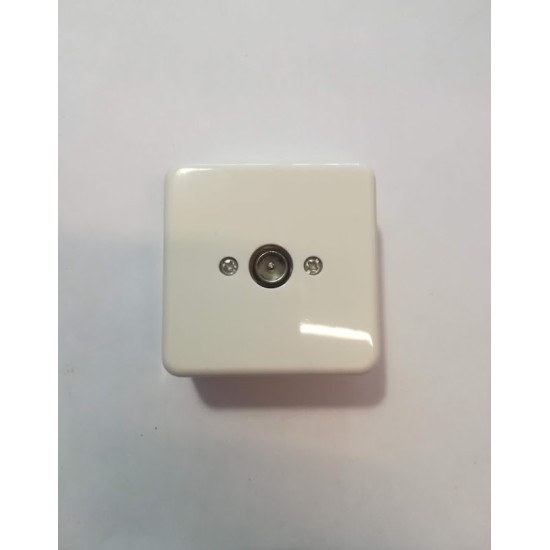 TV Socket Coaxial - white - U1513 - MINI