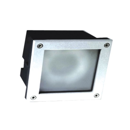 Απλίκα διαδρόμου χωνευτή  1xG9 230V AC Γκρί Αλουμίνιο ανοξείδωτο ατσαλι + Γυαλί XFWL81G9 - aca