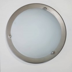 Φωτιστικό απλίκα επίτοιχη ασημί - 1Χ60W / E27 / Φ300 