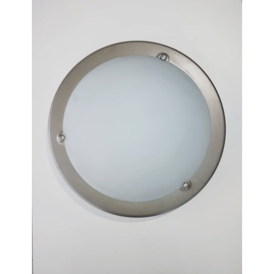 Φωτιστικό απλίκα επίτοιχη ασημί - 1Χ60W / E27 / Φ300 