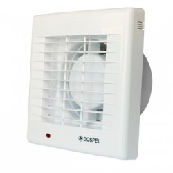 Ventilating fan - White Φ100mm gravity shutter - POLO - DOSPEL
