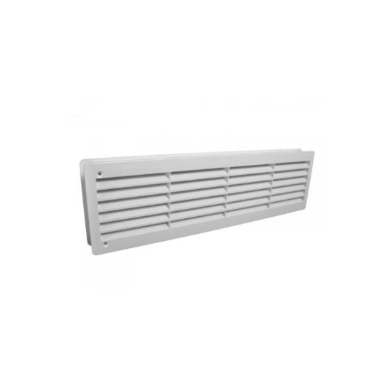 Περσίδα πλαστική εξαερισμού για πόρτα 90x445mm Λευκή  - DABLER