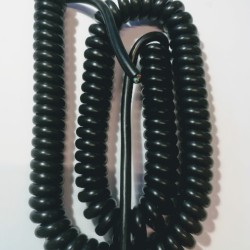 Καλώδιο σπιράλ ρέυματος τριπολικό μάυρο - 3x0,75mm 