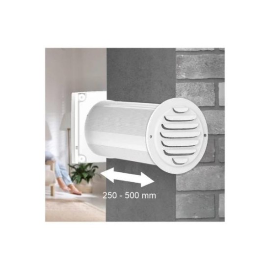 Σύστημα εξαερισμού ανάκτησης θερμότητας - Φ100mm - aiRheat