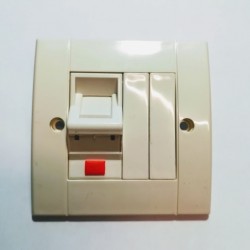 Πρίζα μονή υπο γωνία 45μοιρών UTP Cat5 - CENTRAL