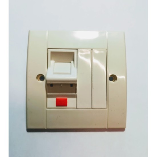 Πρίζα μονή υπο γωνία 45μοιρών UTP Cat5 - CENTRAL