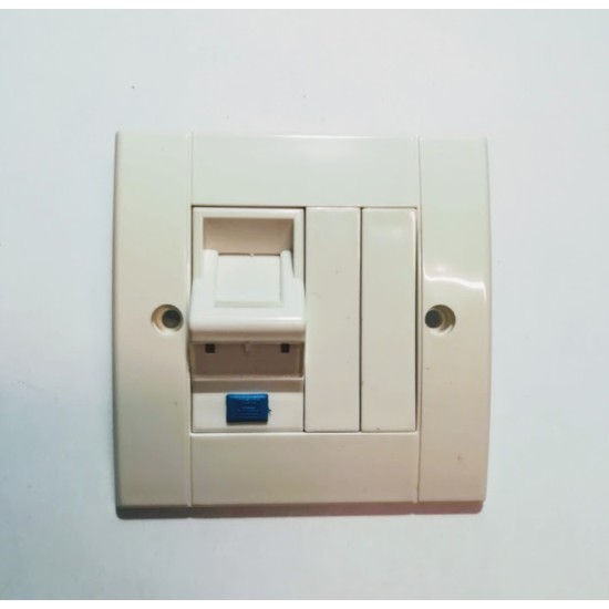 Πρίζα μονή υπο γωνία 45μοιρών UTP Cat6 - CENTRAL