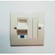 Πρίζα μονή υπο γωνία 45μοιρών UTP Cat6 - CENTRAL