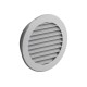 Περσίδα εξαερισμού με πλέγμα στρογγυλή Φ80mm Λευκή  - DABLER