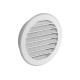 Περσίδα εξαερισμού με πλέγμα στρογγυλή Φ80mm Λευκή  - DABLER