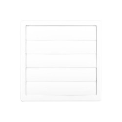 Περσίδα βαρύτητας εξαερισμού Φ100mm Λευκή  - DABLER