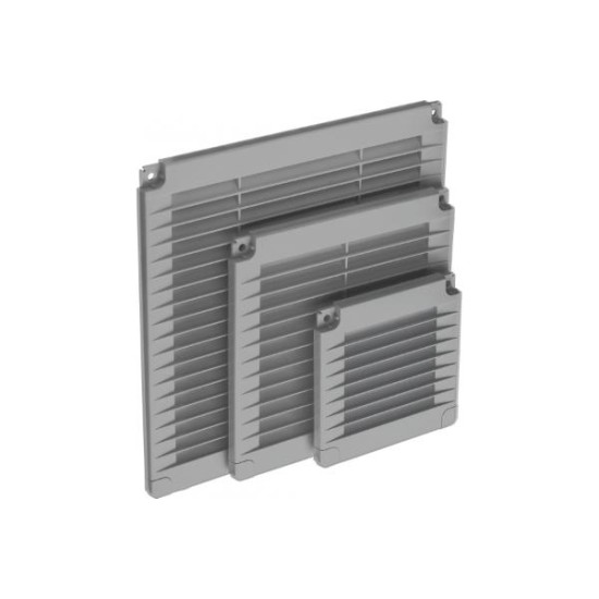 Περσίδα εξαερισμού με πλέγμα τετράγωνη 100x100mm Λευκή  - DABLER