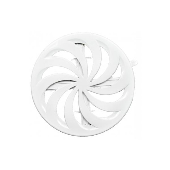 Ρυθμιζόμενη περσίδα για εξαεριστήρες λευκή Φ80-150mm   - DABLER