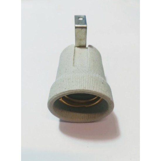 Ντουί E27 πορσελάνης με λαμάκι εξωτερικό FRH