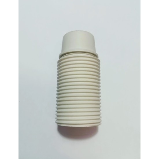 Ντουί E14 βακελίτου με μεταλλικό σπείρωμα & ροδέλα λευκό - FRD303 FRH