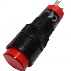 Μπουτόν Φ10 - 230V AC/DC - LED Κόκκινο - LAS3Y-11R - Xindali