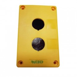 Μπουτονιέρα κενή 2 Οπών Κίτρινη PV2B