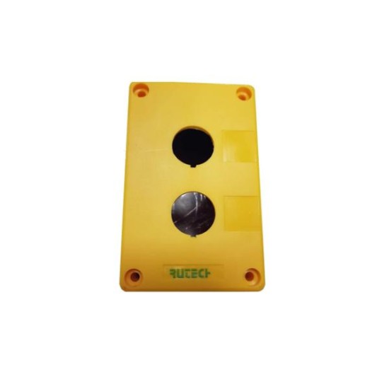 Μπουτονιέρα κενή 2 Οπών Κίτρινη PV2B