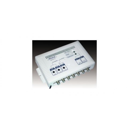 Eνισχυτής κεντρικής κεραίας με εισόδους VHF και 2 UHF & δύο εξόδους 30/40dB - 2Χ1125G  - Mistral  