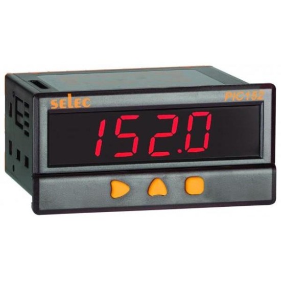 Ψηφιακό προγραμματιζόμενο θερμόμετρο πίνακος 85-270V AC με έξοδο 4-20mA,RS485 - PIC152A-VI-CE - SELEC