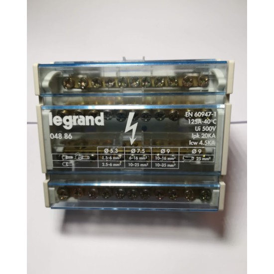 Διανομέας ράγας για ουδέτερο & φάσεις - 4 Χ 11 P - 04886 - Legrand