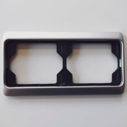 Πλαίσιο 2 θέσεων οριζόντιο τιτάνιο - alpha exclusive - Busch-Jaeger