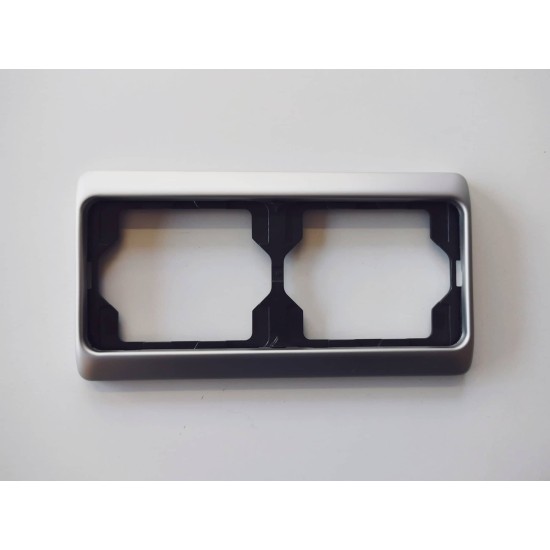 Frame 2 S horizontal titanium - alpha exclusive - Busch-Jaeger