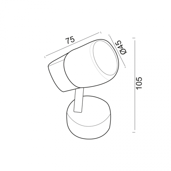 Wall spot light 1XG9 max 40W Metal + Glass / Matt nickel + Clear Φ8XΦ4.5CM NAPLES - acadecor 