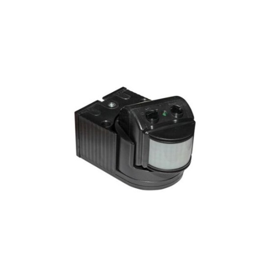 Ανιχνευτής Κίνησης τοίχου υπερύθρων 180° 5A Λευκός / Μάυρος - 10-0500 - adeleq