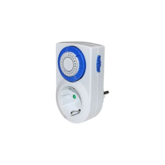 Timer 24hr for schuko socket 16A 230V  - adeleq