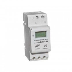 Χρονοδιακόπτης ράγας ψηφιακός Εβδομαδιαίος Με Εφεδρεία 3 Χρόνια 16Α - adeleq