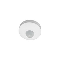 Ceiling mounted Infrared Motion Sensor 360° 5A 230V D88mm white - 10-510 - adeleq