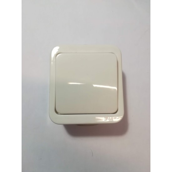 Διακόπτης A-R εξωτερικός λευκό -  IP44 - 10018M - BASSIAKOS