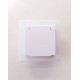 Πρίζα σούκο χωνευτή με πακάκι IP44 - Λευκό - Bassiakos