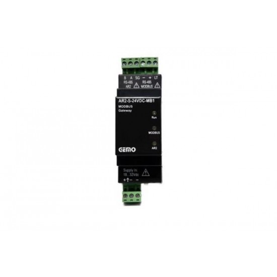 Μονάδα επικοινωνίας MODBUS PLC Σειρά AR2-S 18-32VDC - AR2-S-24VDC-MB1 - GEMO