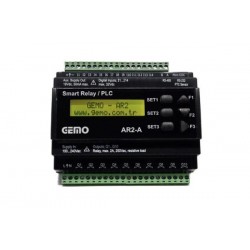 PLC 14 Inputs - 10 outputs 100-240VAC(50/60Hz) - AR2-A-230VAC-14D-RTC - GEMO