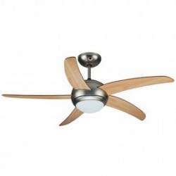 Ceilling fan luxury type silver/wood Φ132 / 60W - BRAND 