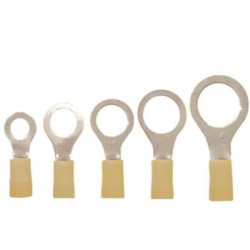 Ακροδέκτης Οπής μωνομένος κίτρινο Φ4mm - adeleq