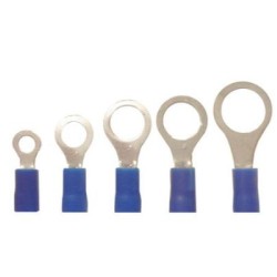 Ακροδέκτης Οπής μωνομένος μπλέ Φ3mm - adeleq