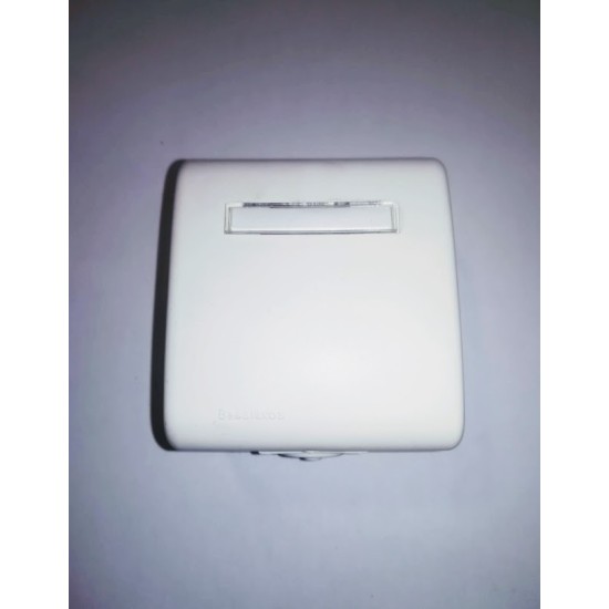 Μπουτόν επιγραφης με λαμπάκι εξωτερικό λευκό - IP33 - 120/4 - Bassiakos