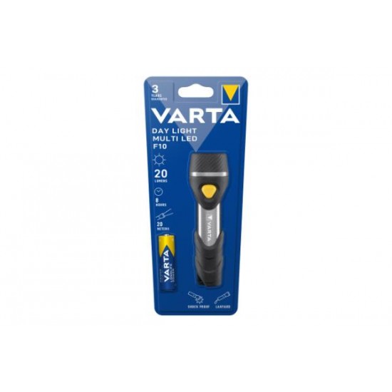 Φακός χειρός Day light Multi F10 LED 5 - 1xAA 1,5V LR6 - 123489 - VARTA