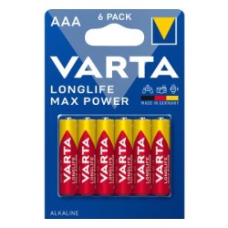 Μπαταρία αλκαλική Longlife max power 4703 LR03/AΑΑ - 6τεμ - VARTA